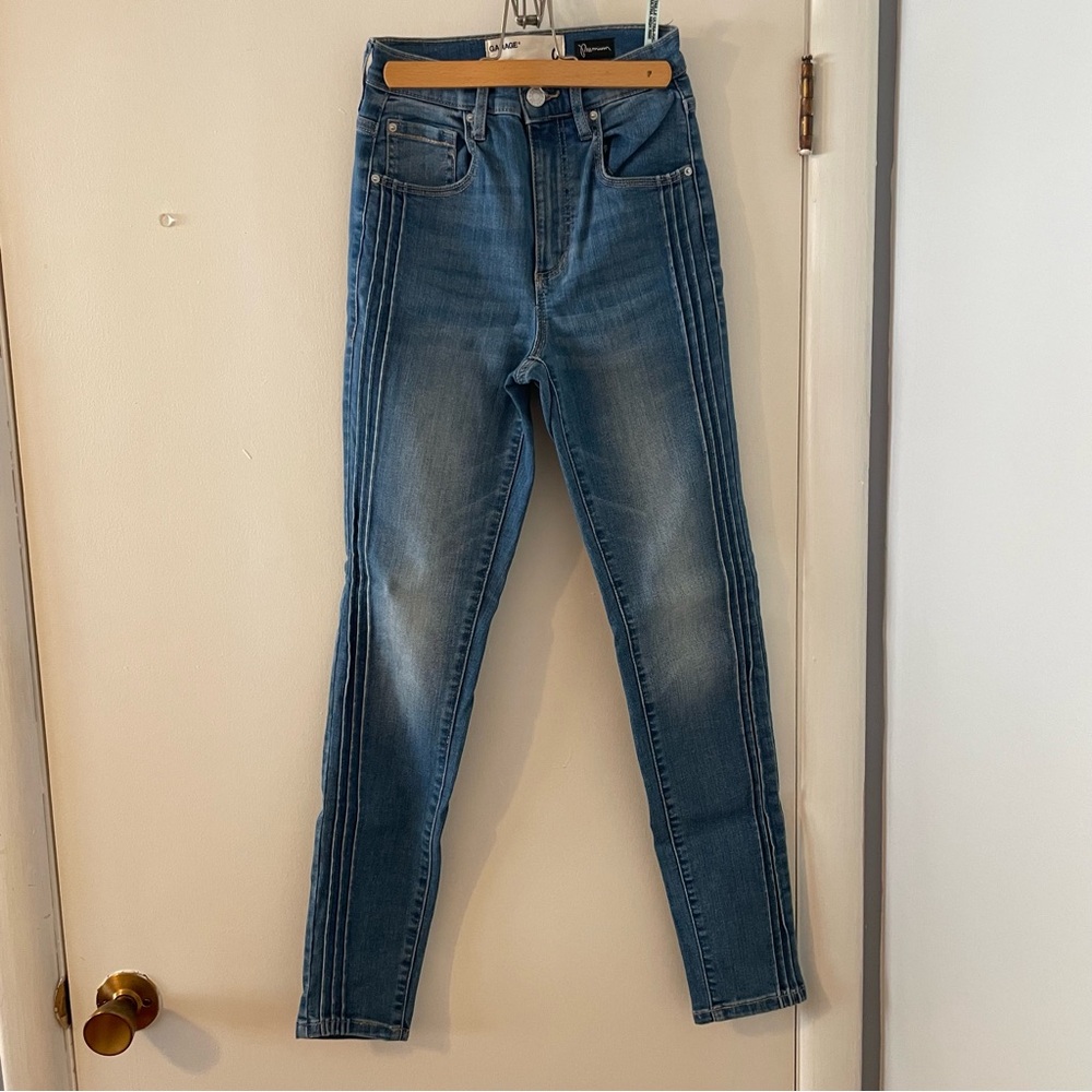 Garage Women's Skinny Jeans with Ribbed Detailing